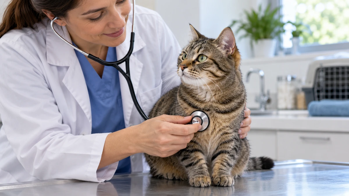 Tekir Kedi kedi — veteriner kontrolü