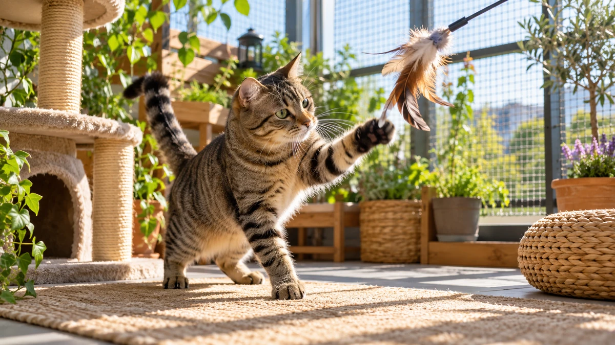 Tekir Kedi kedi — oyun ve egzersiz anı